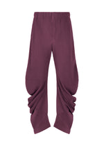 PLEATS BOTTOMS 1、メンズ_パンツ、パープル