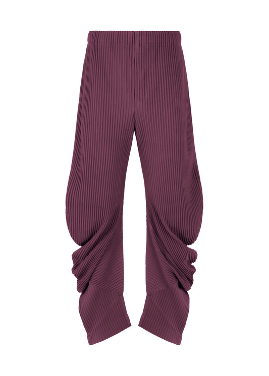PLEATS BOTTOMS 1、メンズ_パンツ、パープル