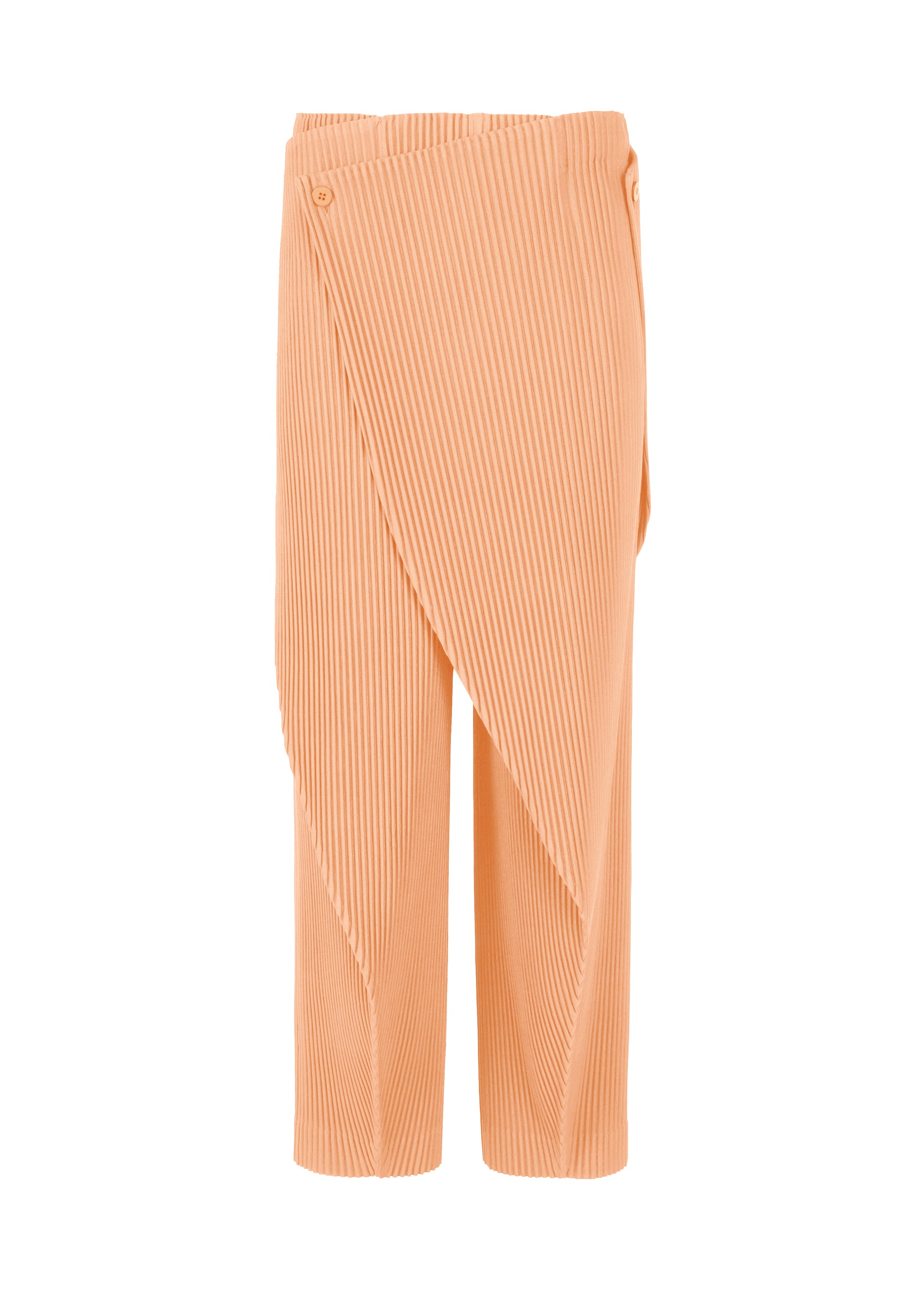 PLEATS BOTTOMS 1、メンズ_パンツ、オレンジ