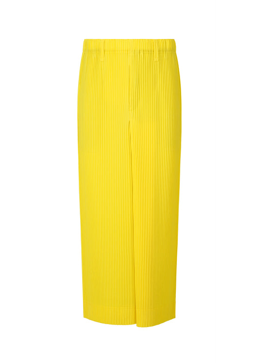 COLORFUL PLEATS BOTTOMS、メンズ_スカート、イエロー