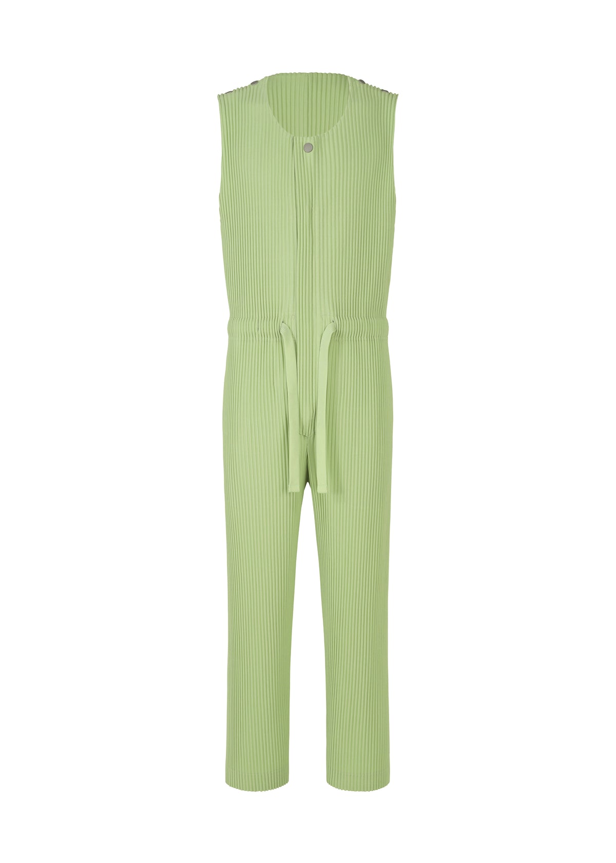 PLEATS BOTTOMS 2、メンズ_ジャンプスーツ、グリーン