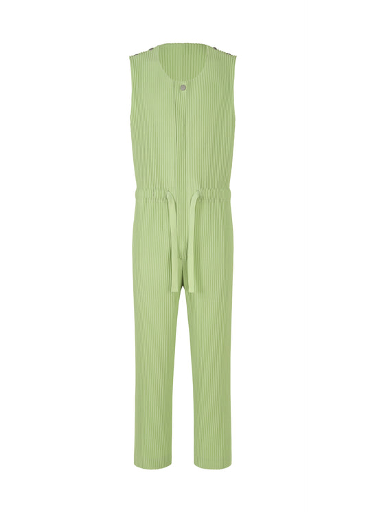 PLEATS BOTTOMS 2、メンズ_ジャンプスーツ、グリーン