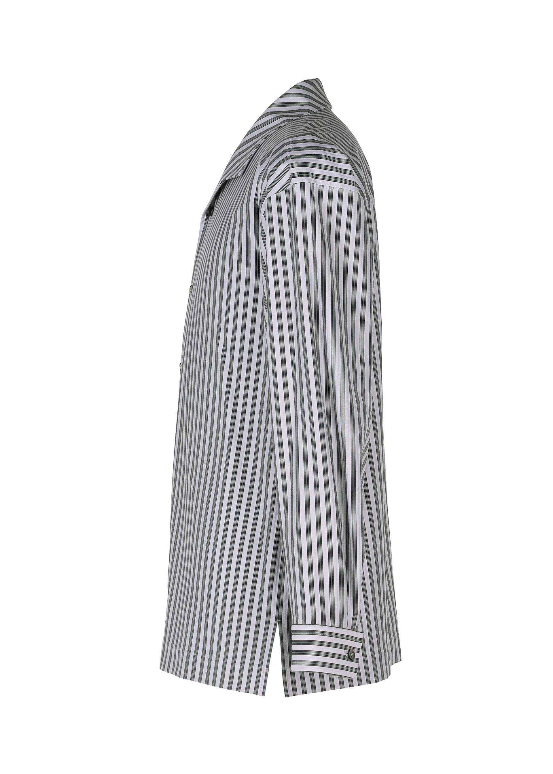 シャツ/ブラウス(長袖/七分) me ISSEY MIYAKE BLURRED STRIPE STRIPE JERSEY SHIRT – isseymiyake.com