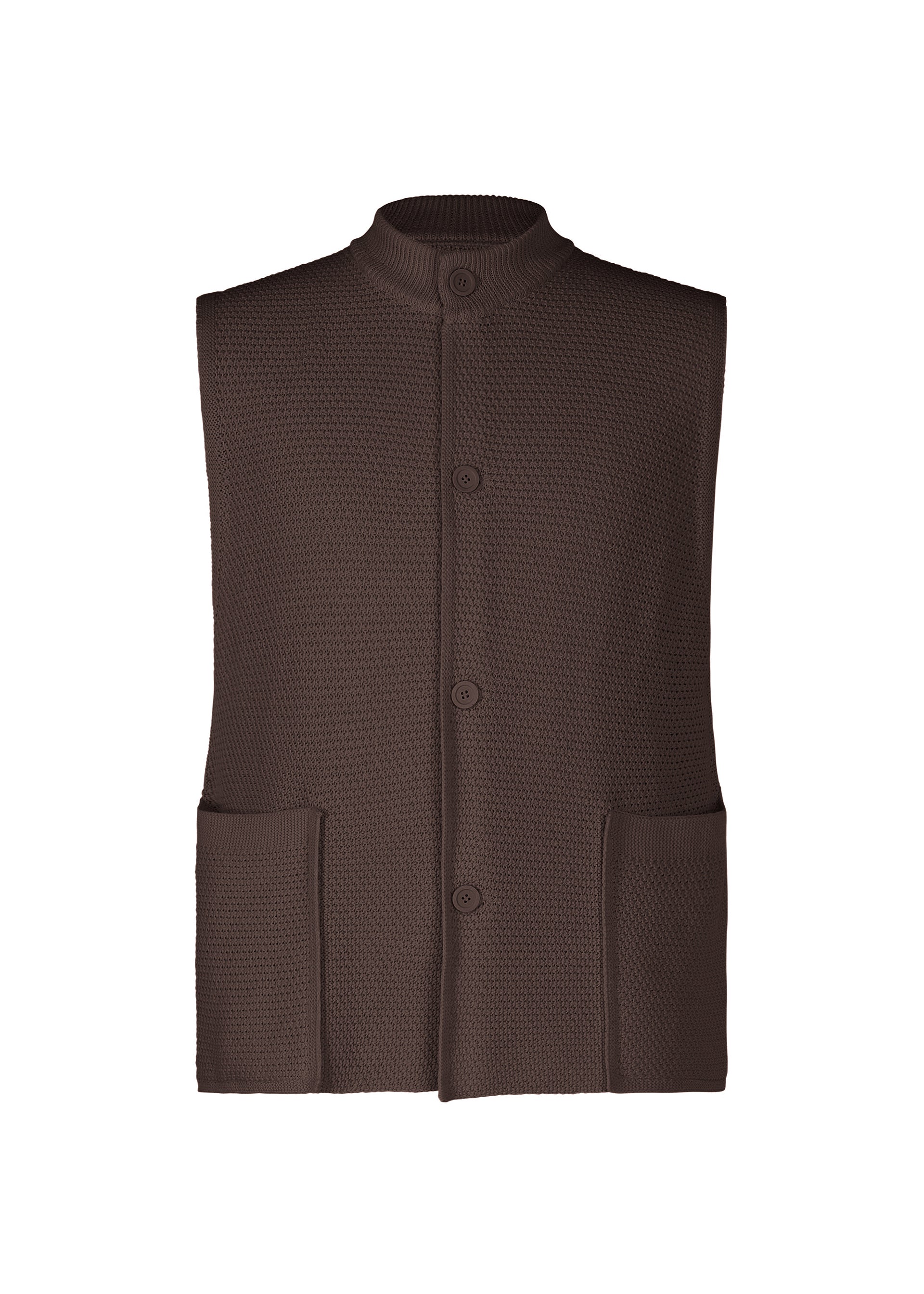 RUSTIC KNIT、メンズ_ニット、ブラウン