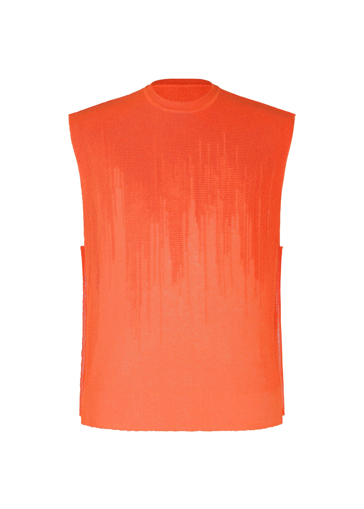 BRUSH CLOSE-UP KNIT、メンズ_ニット、オレンジ