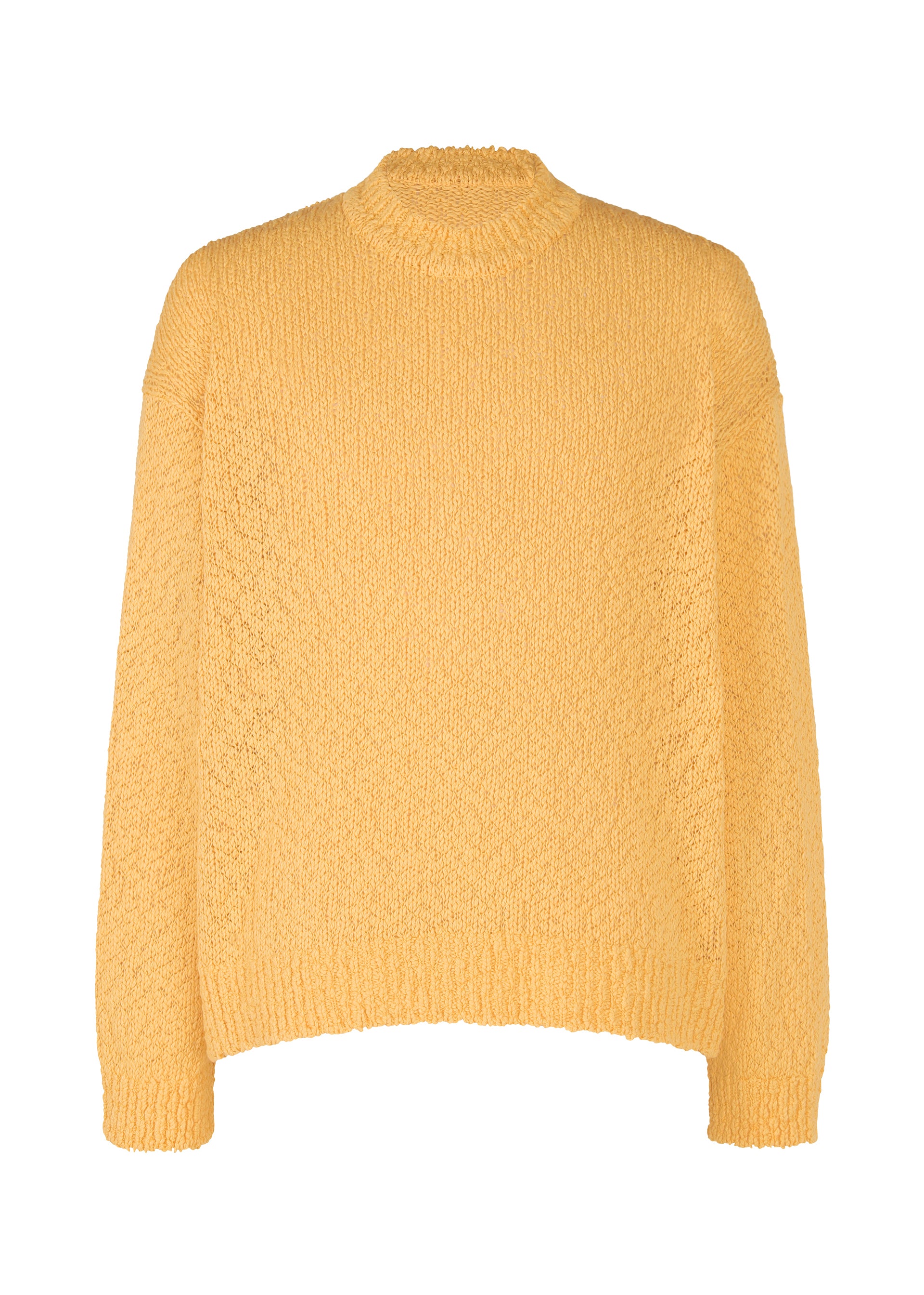 ユーモレスク イエロー GS0201 コットン crewneck knit 表示なし ダブルフェイス クルーネック ニット