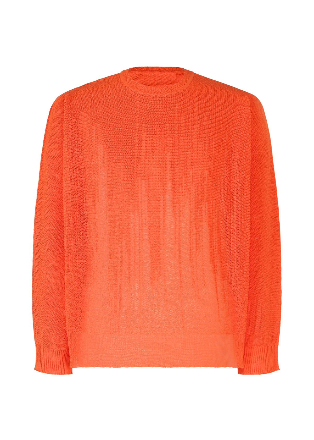 BRUSH CLOSE-UP KNIT、メンズ_ニット、オレンジ