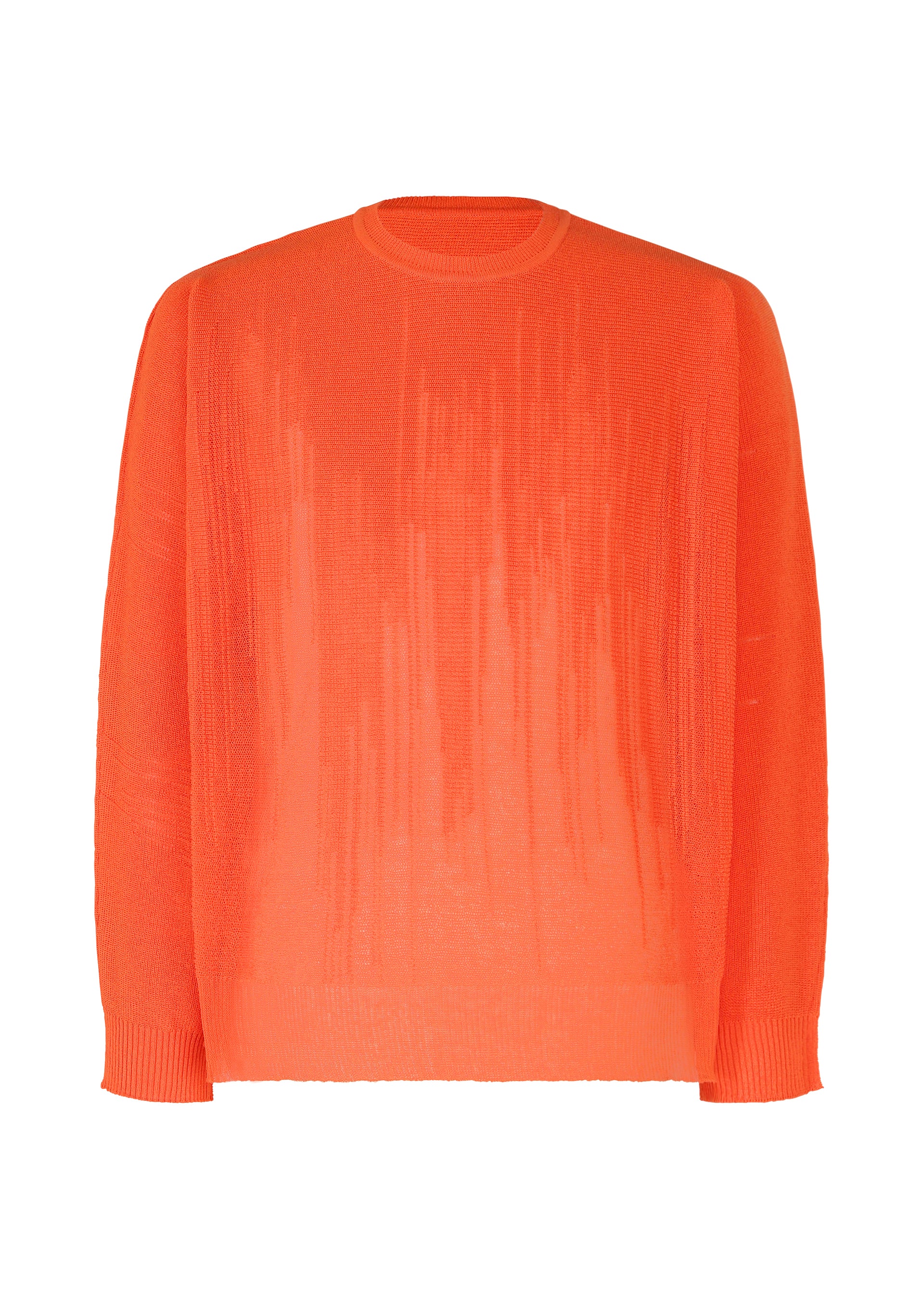 BRUSH CLOSE-UP KNIT、メンズ_ニット、オレンジ