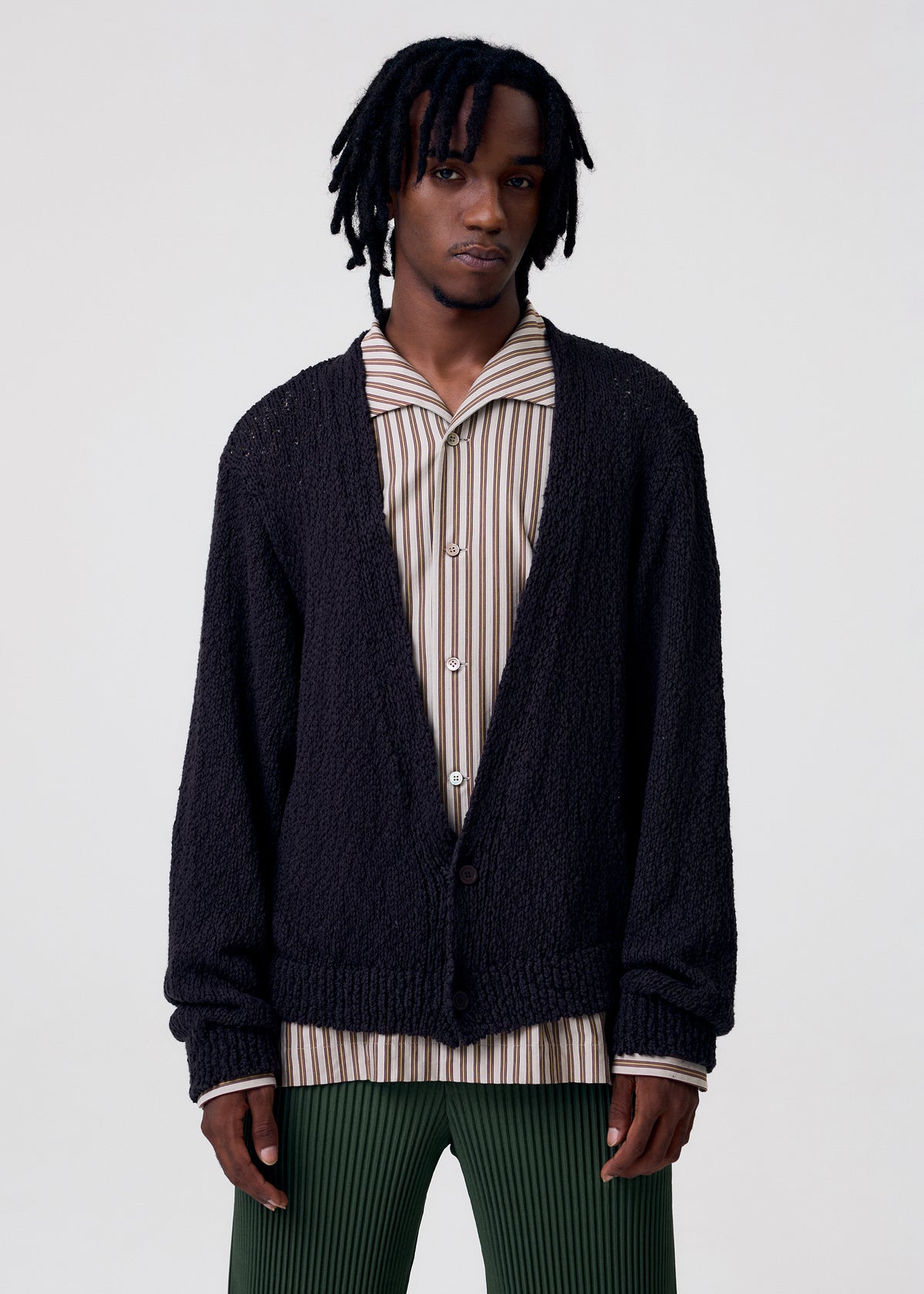RISOTTO KNIT、メンズ_ニット、着用画像3