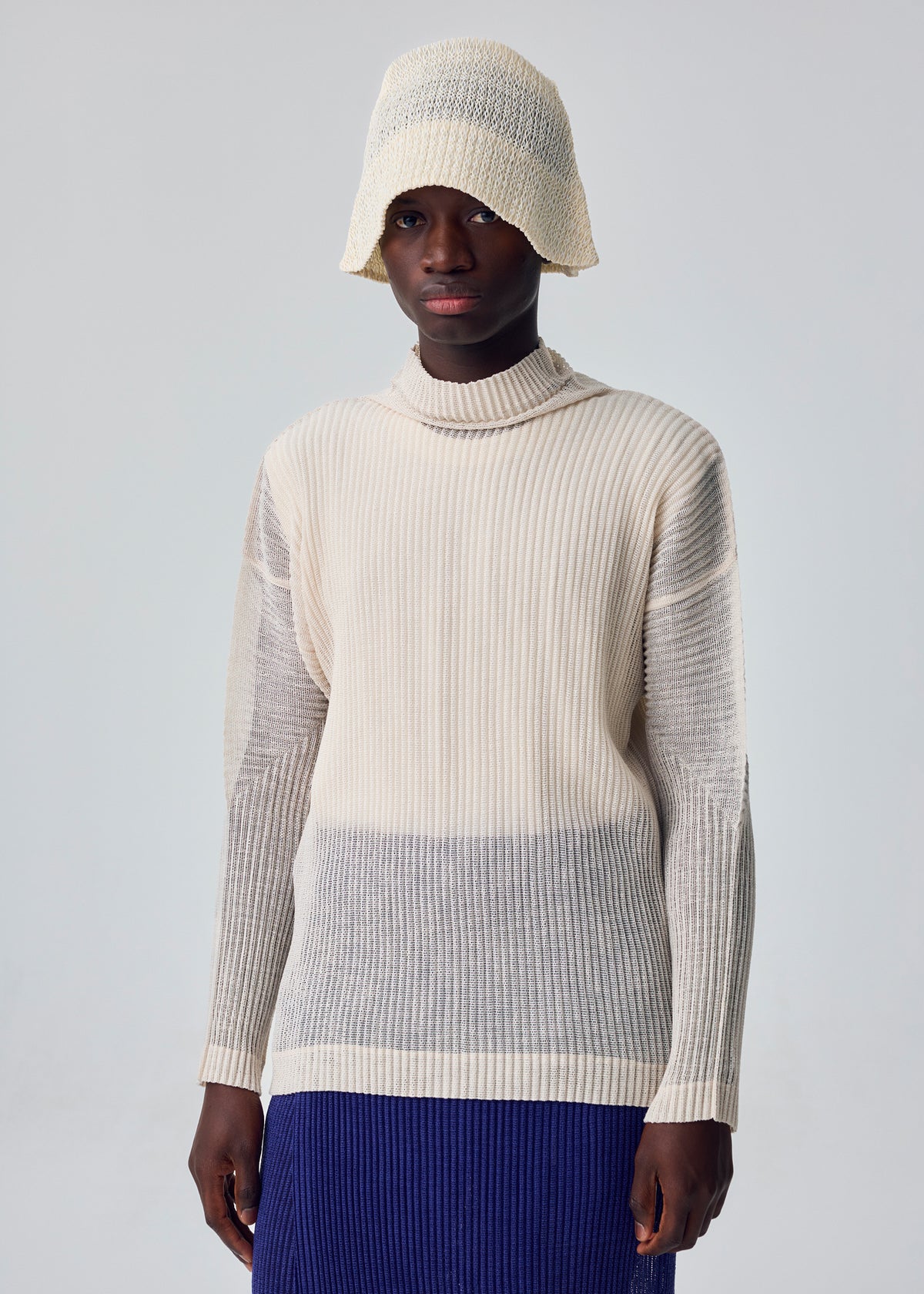 MESH PLEATS HAT、アクセサリー&その他_帽子、着用画像1