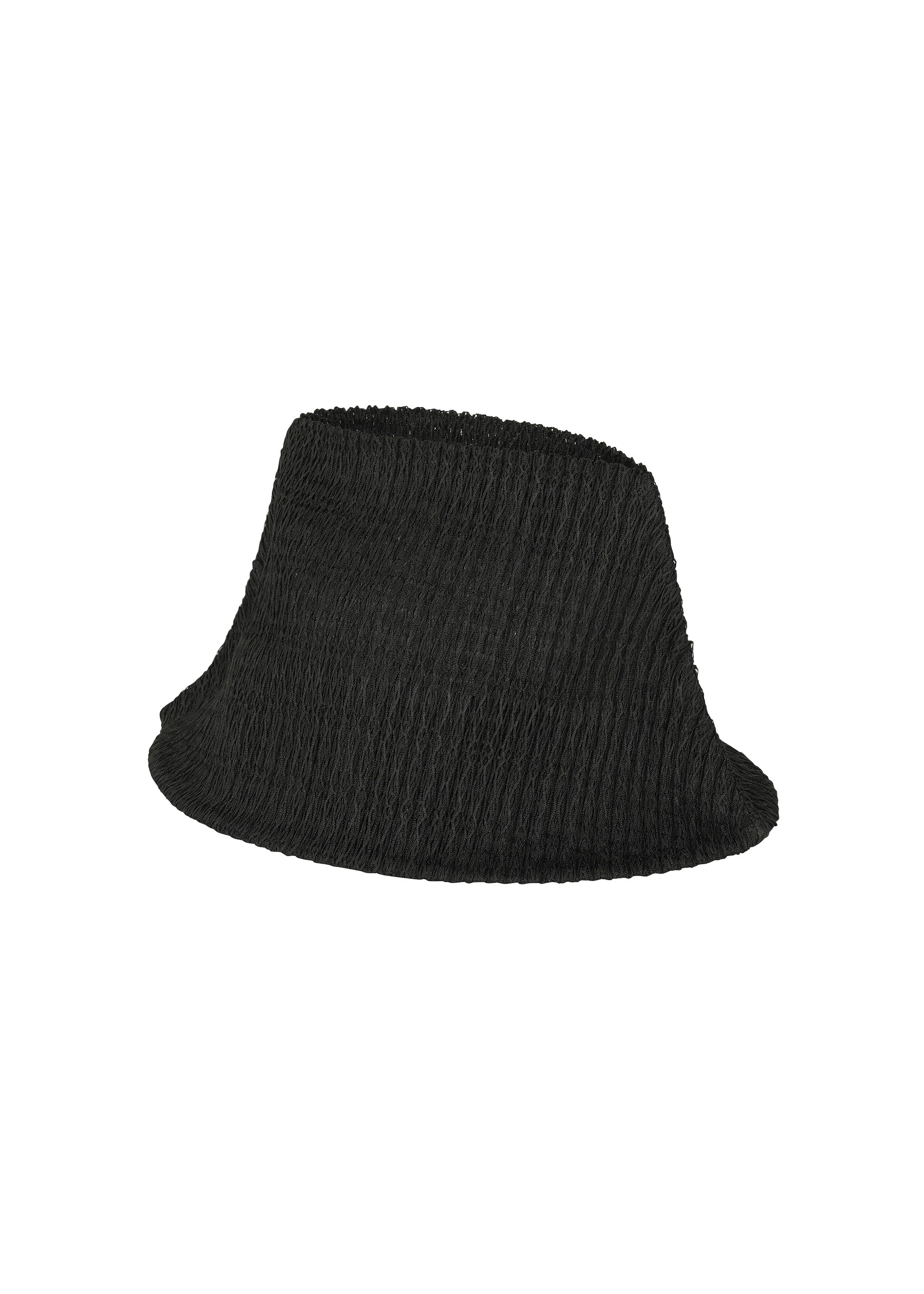 MESH PLEATS HAT、アクセサリー&その他_帽子、ブラック