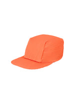 PLEATS CAP、アクセサリー&その他_帽子、オレンジ