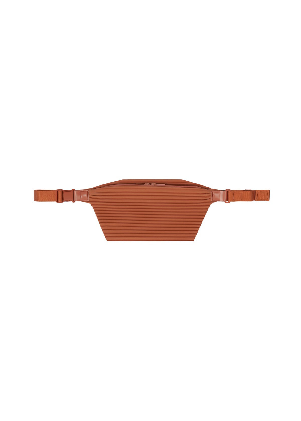 PLEATS SLIM BAG、バッグ&財布_ショルダーバッグ、オレンジ