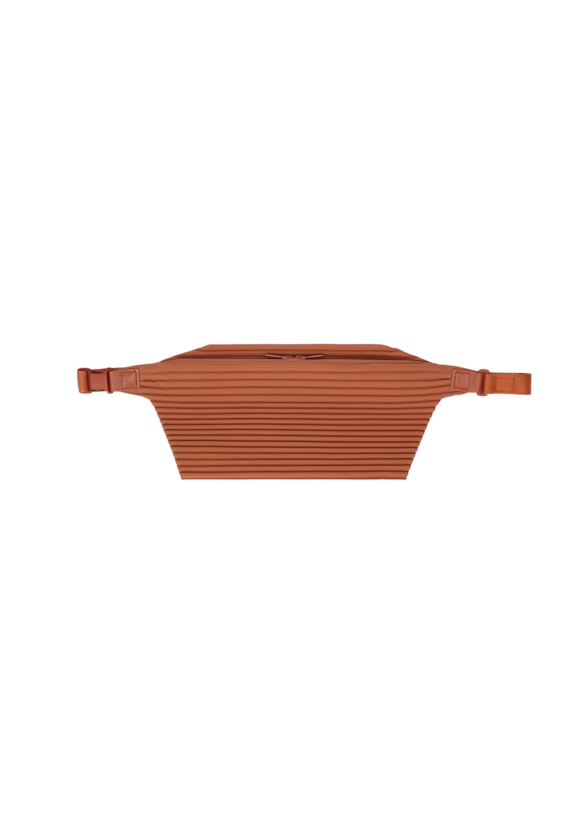 PLEATS SLIM BAG、バッグ&財布_ショルダーバッグ、オレンジ