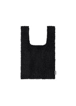MESH PLEATS BAG、バッグ&財布_ハンドバッグ、ブラック