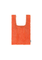 MESH PLEATS BAG、バッグ&財布_ハンドバッグ、オレンジ