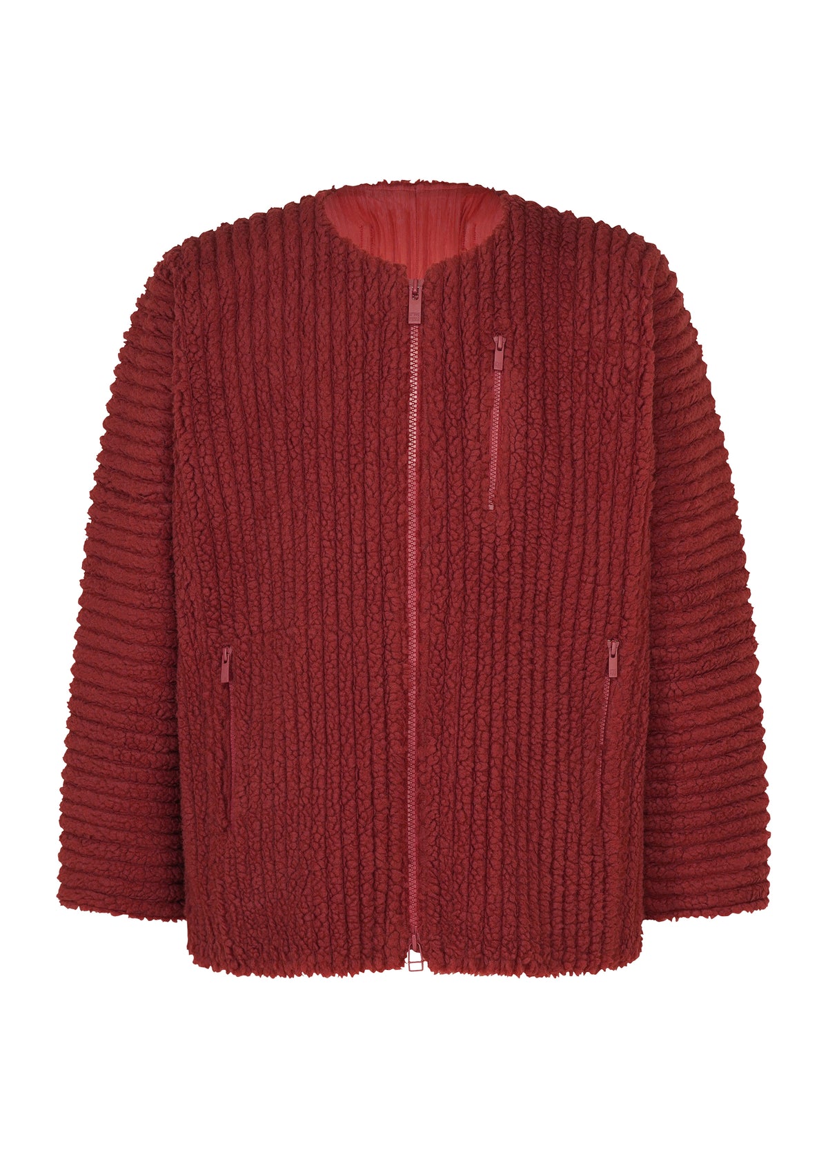 FLEECE PLEATS、メンズ_ジャケット&コート_ジャケット＆ブルゾン、レッド