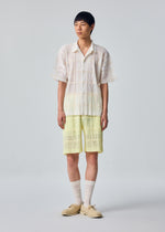 LACE GRID PLEATS、メンズ_パンツ、着用画像3
