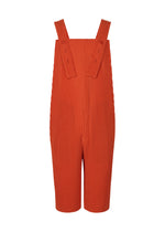 PLEATS BOTTOMS 1、メンズ_ジャンプスーツ、レッド