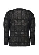 LACE GRID PLEATS、メンズ_トップス_カーディガン、ディテール画像1