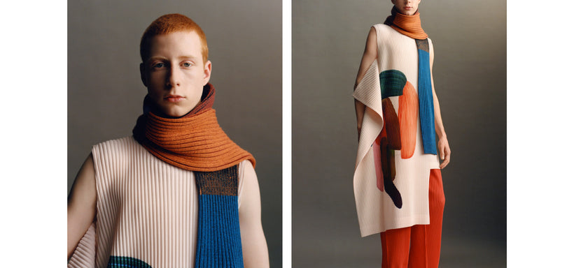 超希少】ISSEY MIYAKE 秘書の パッチワークピーコート