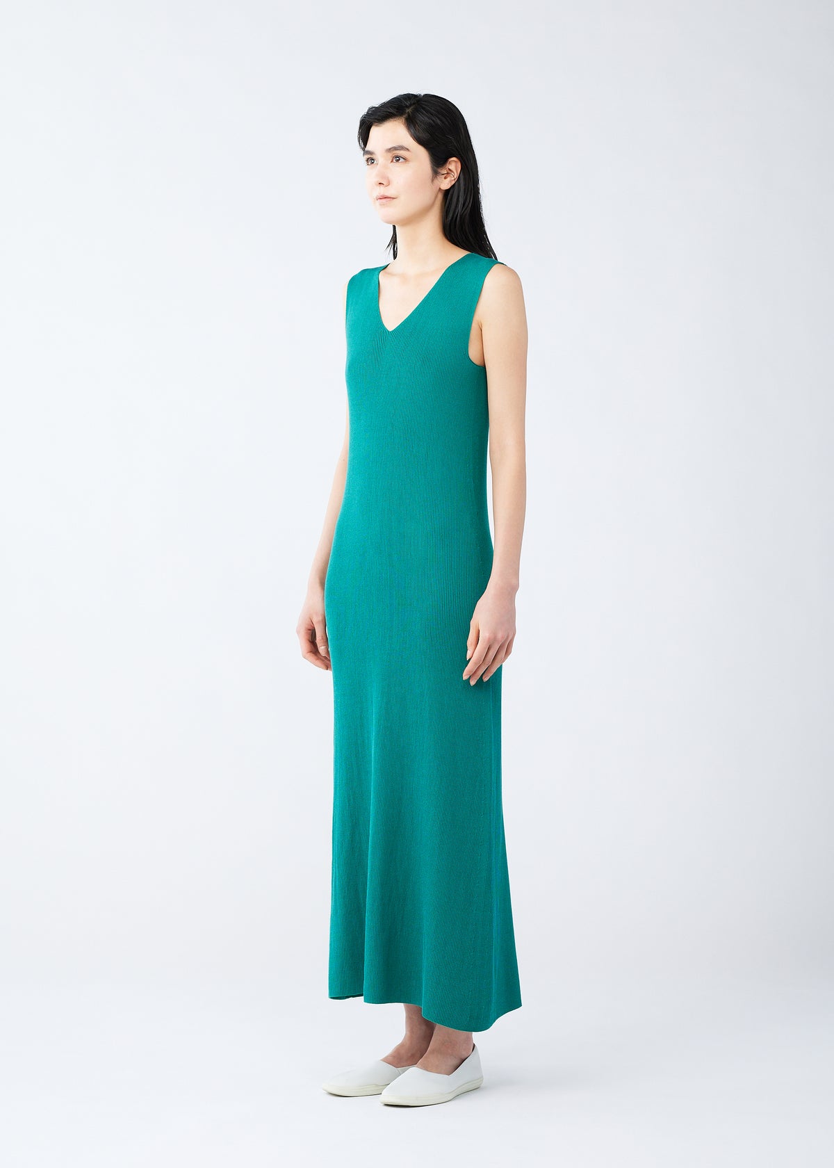 FLAT RIB KNIT、ウィメンズ_ワンピース、着用画像2
