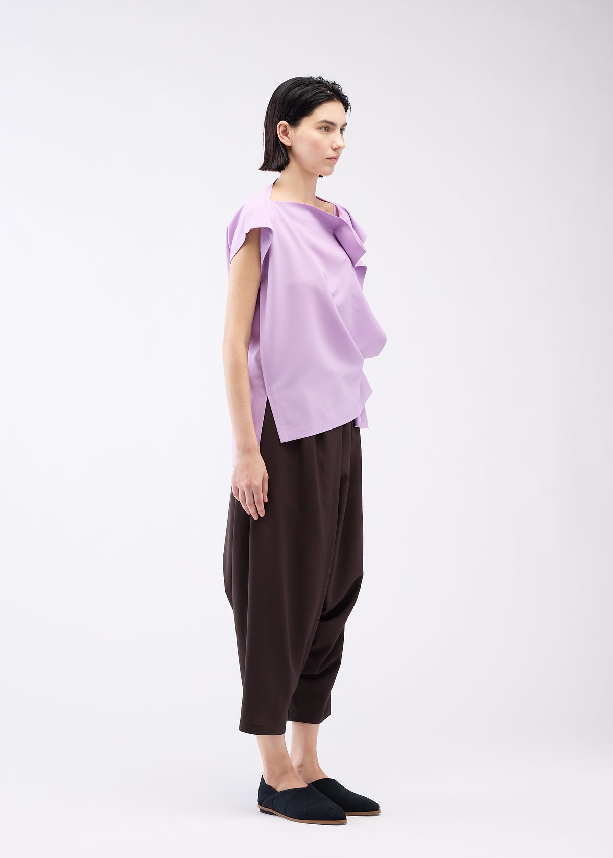 FLAT ONE TUCK T、ウィメンズ_トップス_トップ、着用画像4
