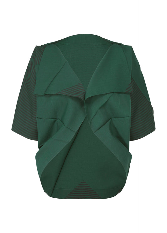 FOLD RAMIE PRINT、ウィメンズ_トップス_シャツ、グリーン