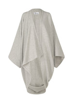 DRAPE COAT、ウィメンズ_ジャケット&コート_コート、グレー