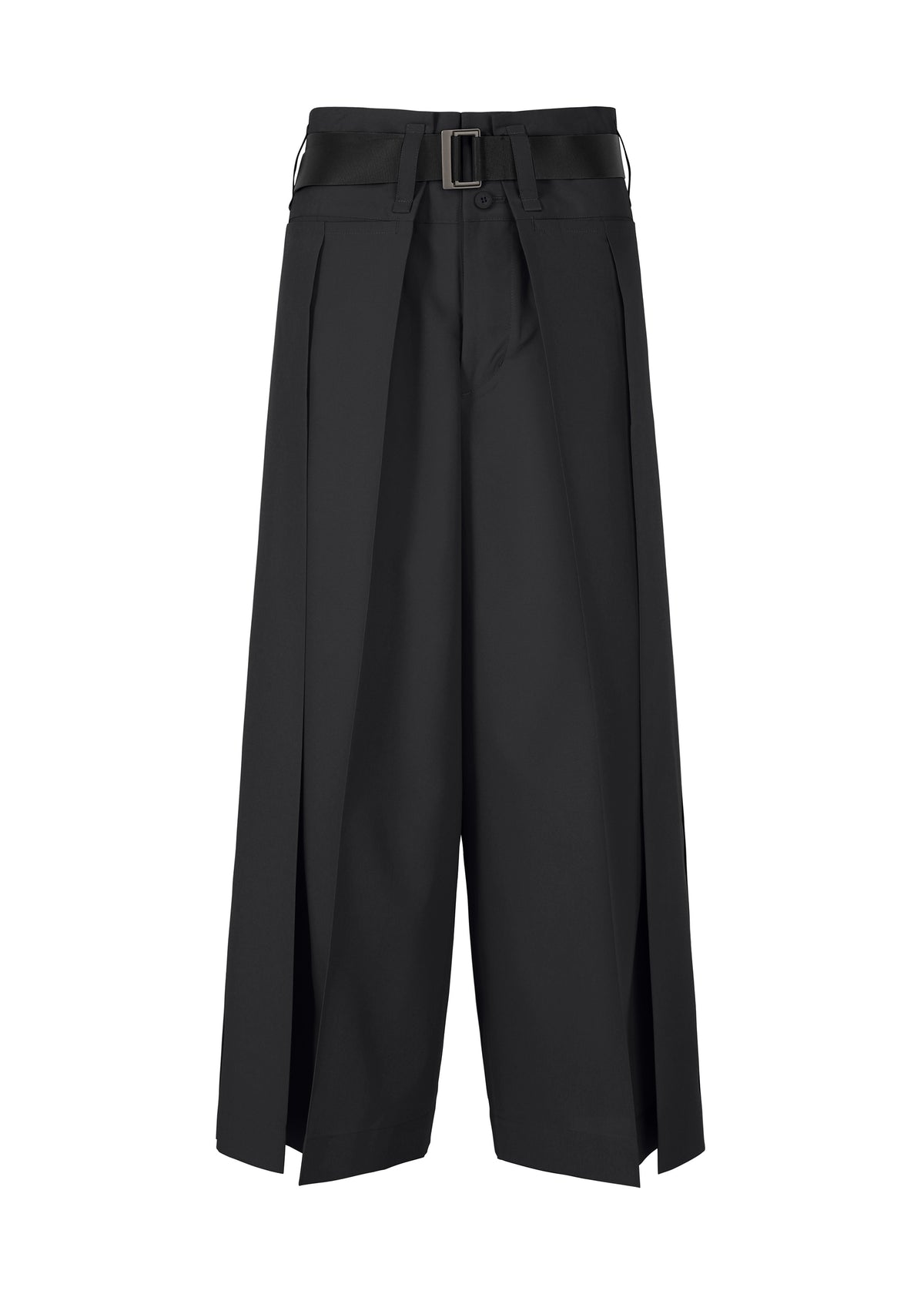 FLAT SIDE FOLD、ウィメンズ_パンツ、ブラック