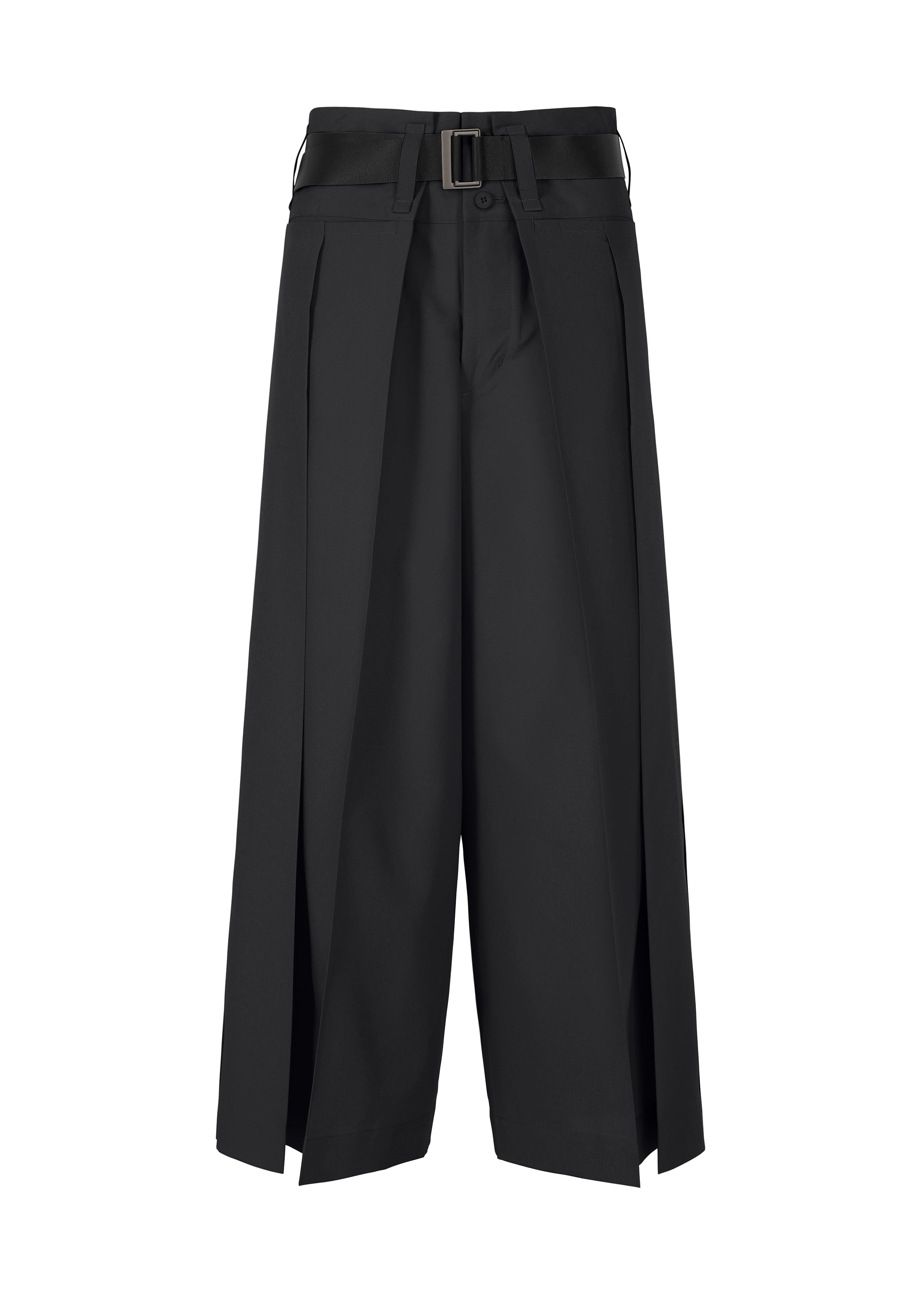 FLAT SIDE FOLD、ウィメンズ_パンツ、ブラック