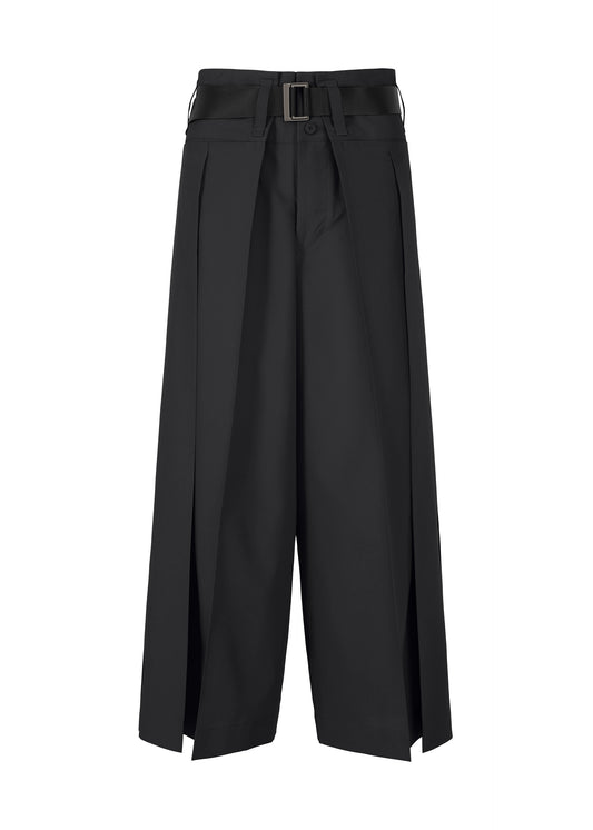 FLAT SIDE FOLD、ウィメンズ_パンツ、ブラック