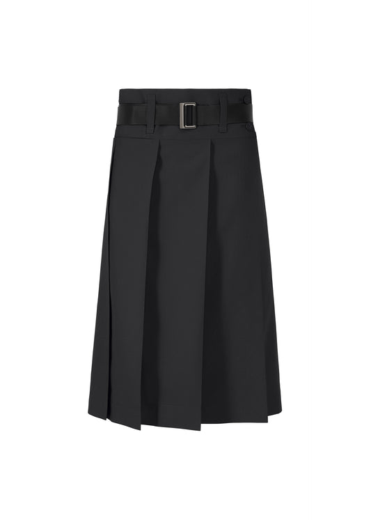 FLAT SIDE FOLD、ウィメンズ_スカート、ブラック