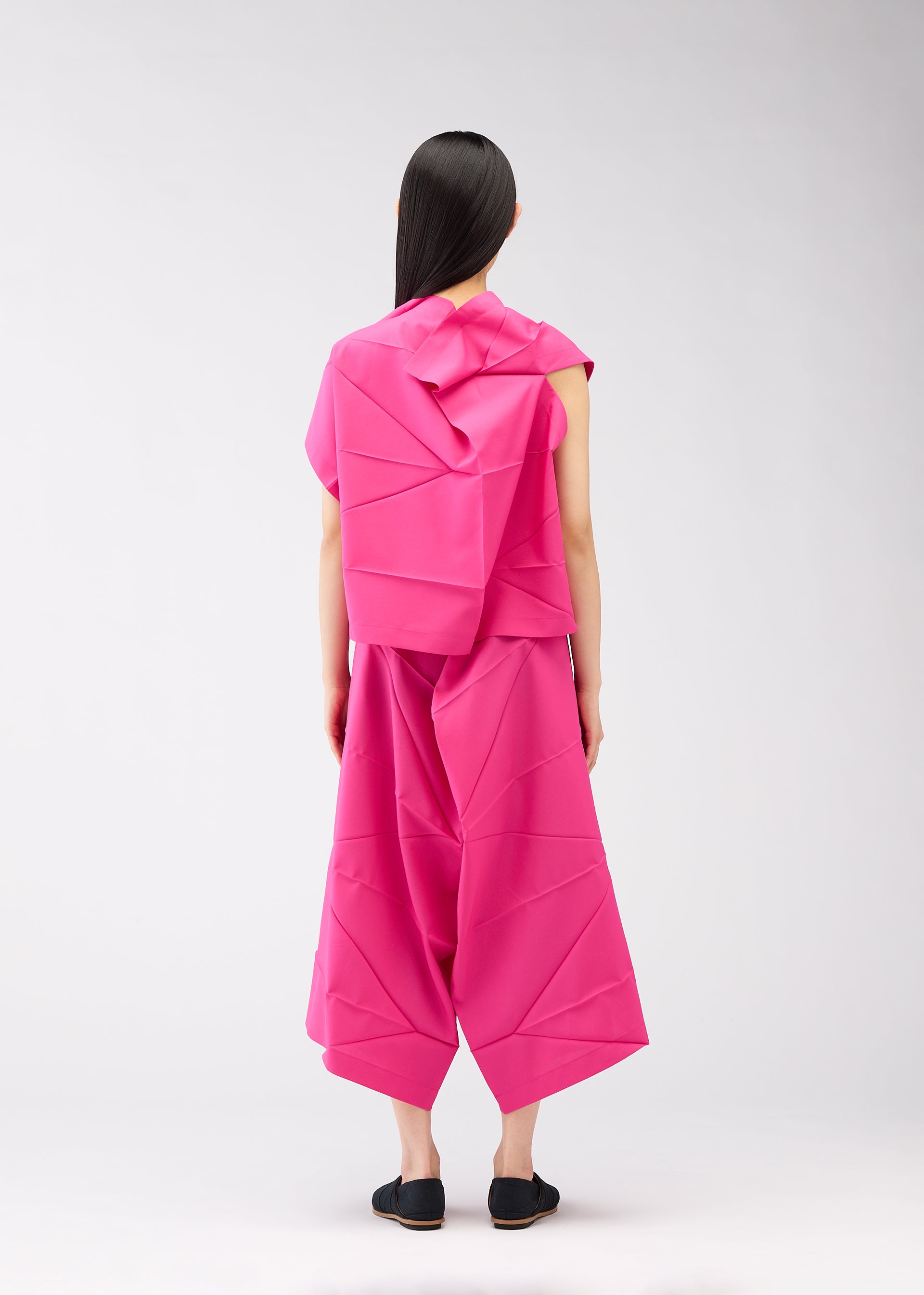 新品タグ付☆ISSEY MIYAKE☆パワーネット ハイネックニット ピンク 2