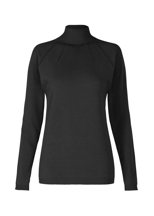 DARTED KNIT、ウィメンズ_ニット、ブラック