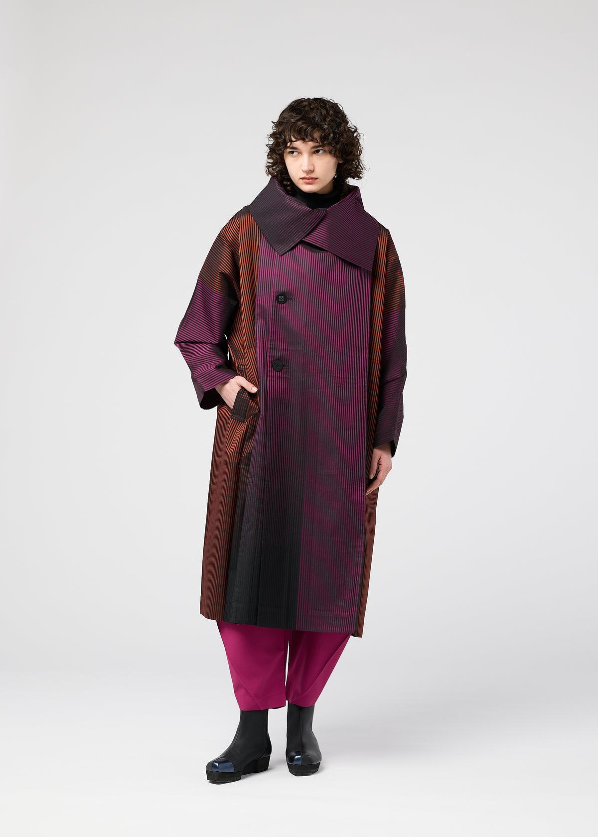 GRADATION COAT、ウィメンズ_ジャケット&コート_コート、着用画像5