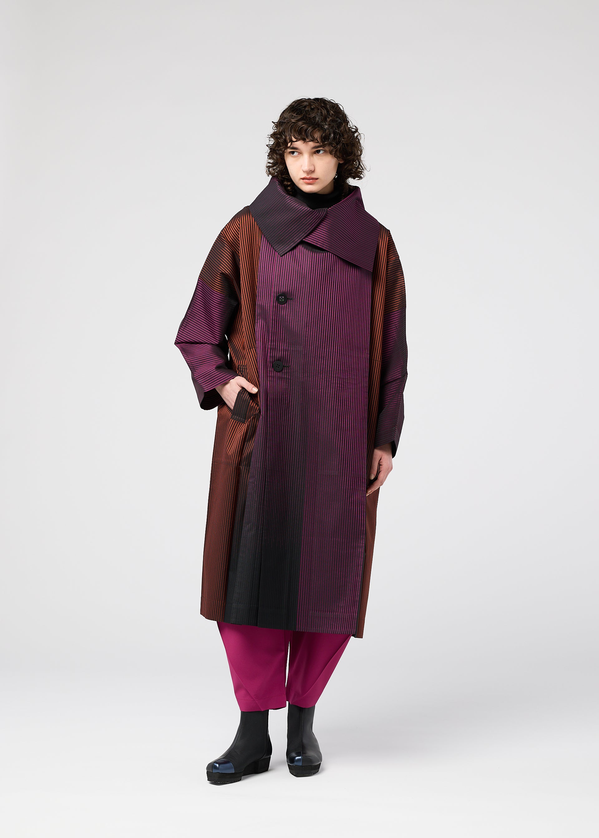 GRADATION COAT、ウィメンズ_ジャケット&コート_コート、着用画像5