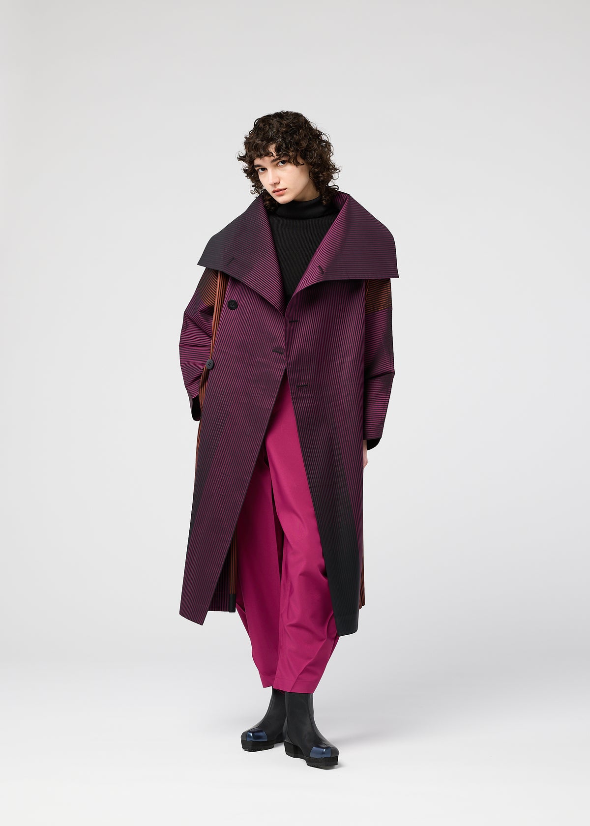 GRADATION COAT、ウィメンズ_ジャケット&コート_コート、着用画像6