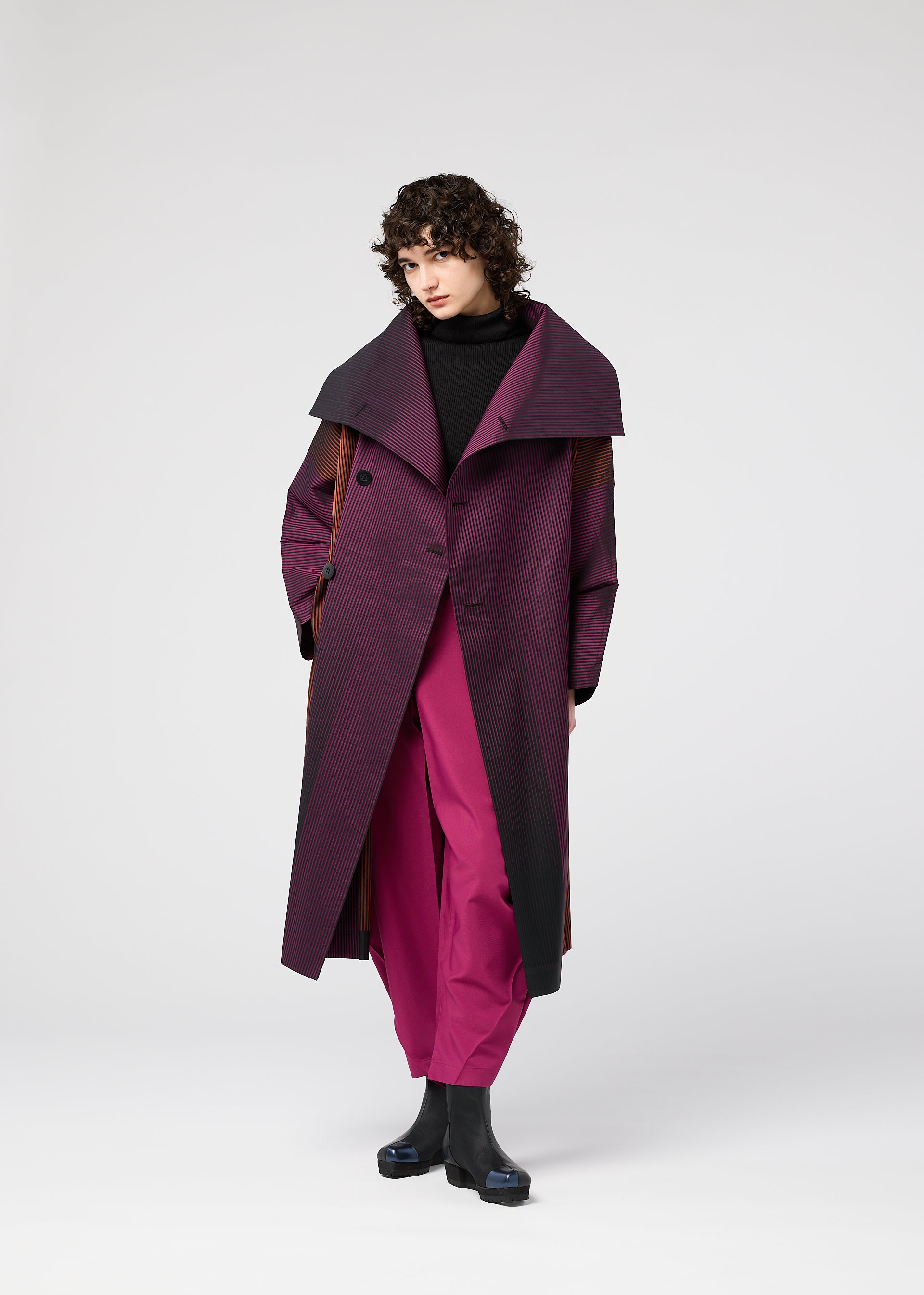 GRADATION COAT、ウィメンズ_ジャケット&コート_コート、着用画像6