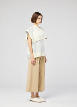 FOLD RAMIE PRINT、ウィメンズ_トップス_トップ、着用画像4