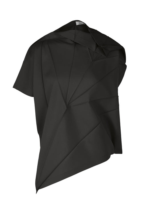 RADIAL FOLD SHIRT、ウィメンズ_トップス_トップ、ブラック