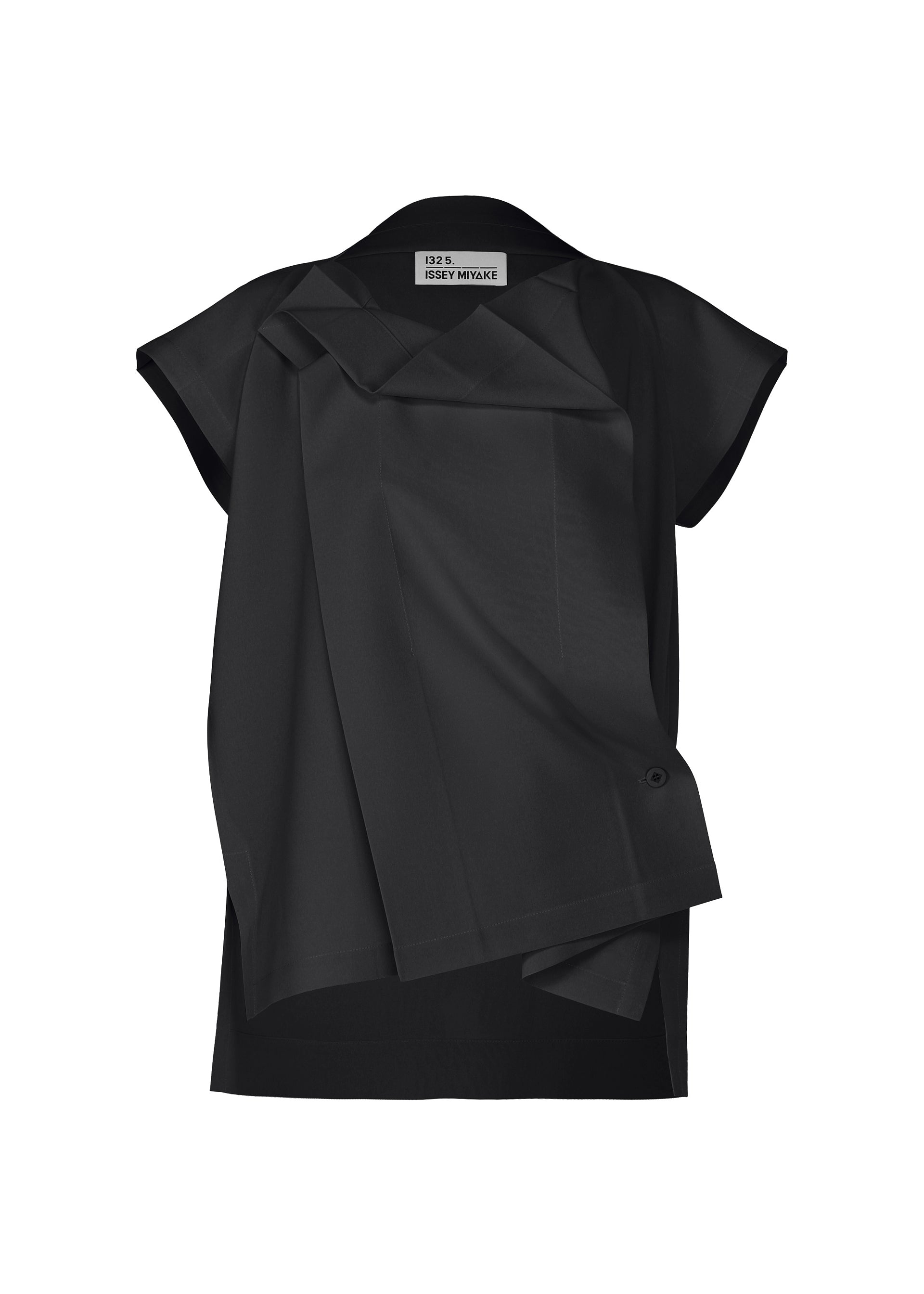 FLAT TUCK T、ウィメンズ_トップス_トップ、ブラック