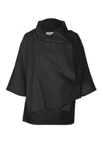 FLAT TUCK T、ウィメンズ_トップス_トップ、ブラック