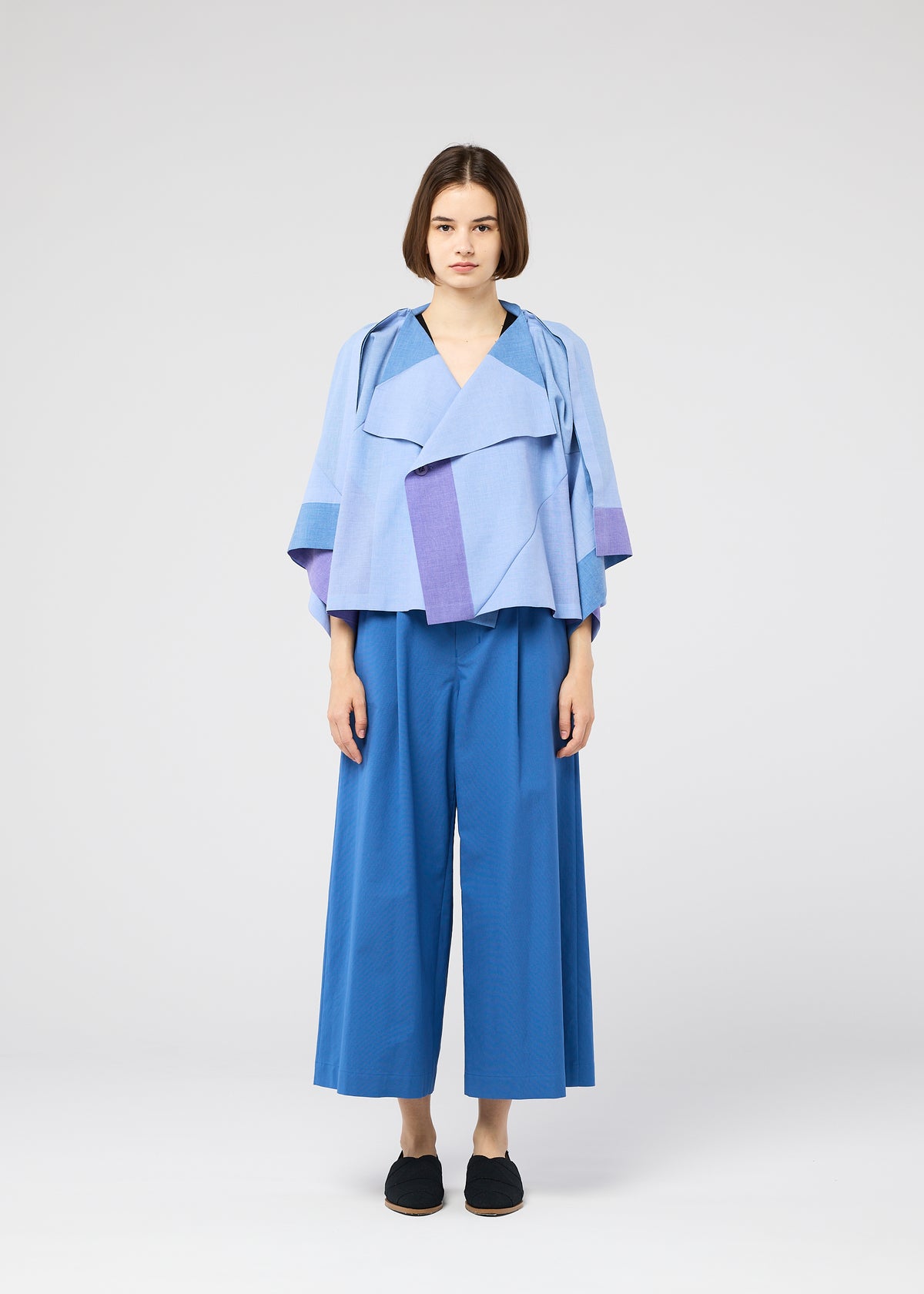 FOLD RAMIE PRINT、ウィメンズ_トップス_カーディガン、着用画像1