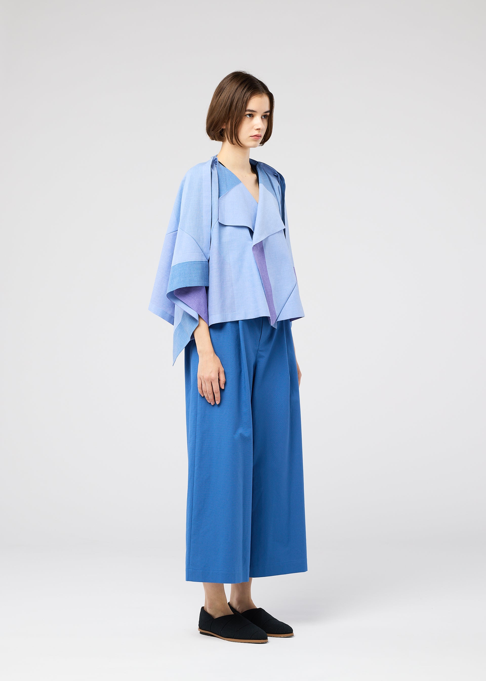 FOLD RAMIE PRINT、ウィメンズ_トップス_カーディガン、着用画像4