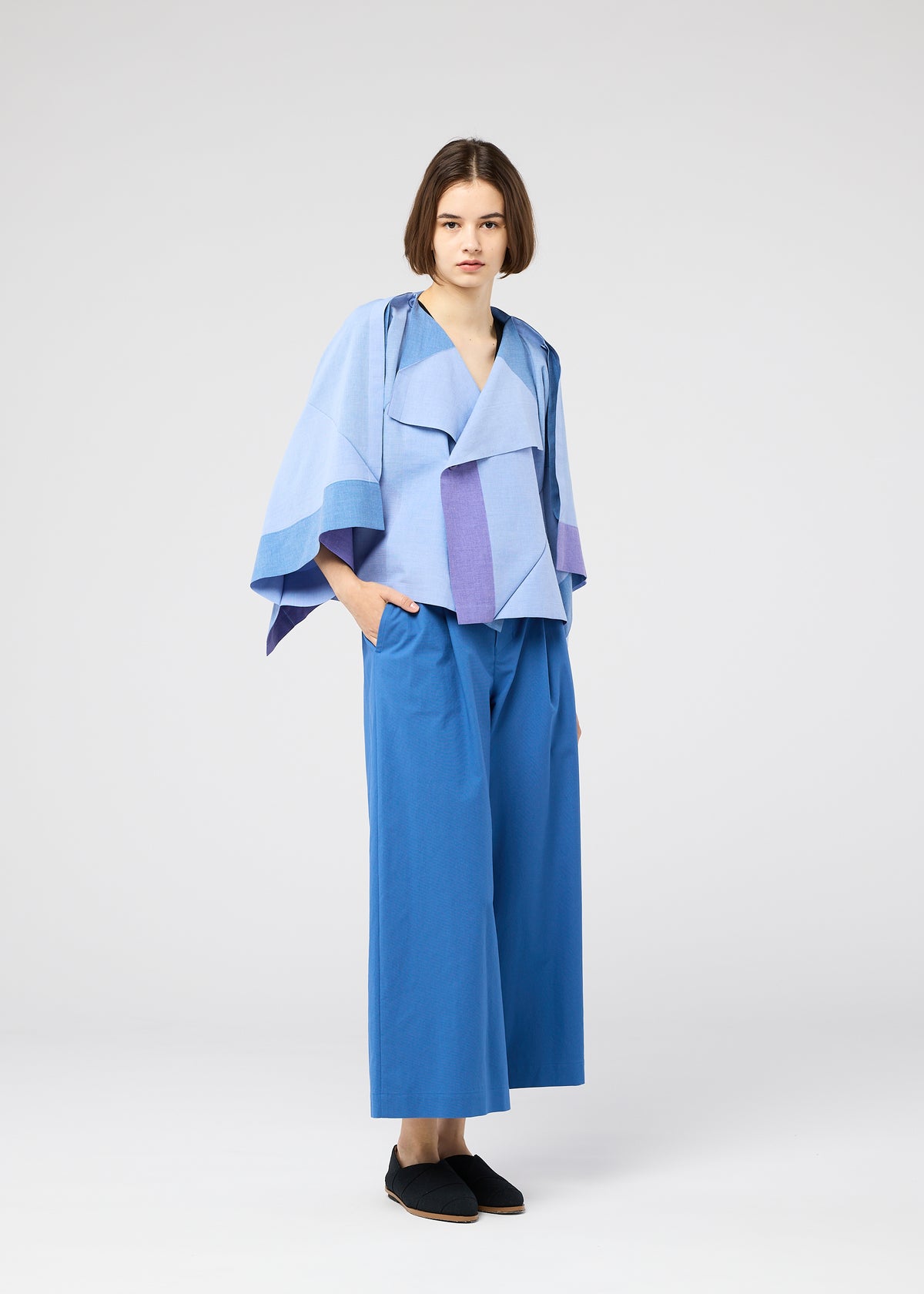 FOLD RAMIE PRINT、ウィメンズ_トップス_カーディガン、着用画像5