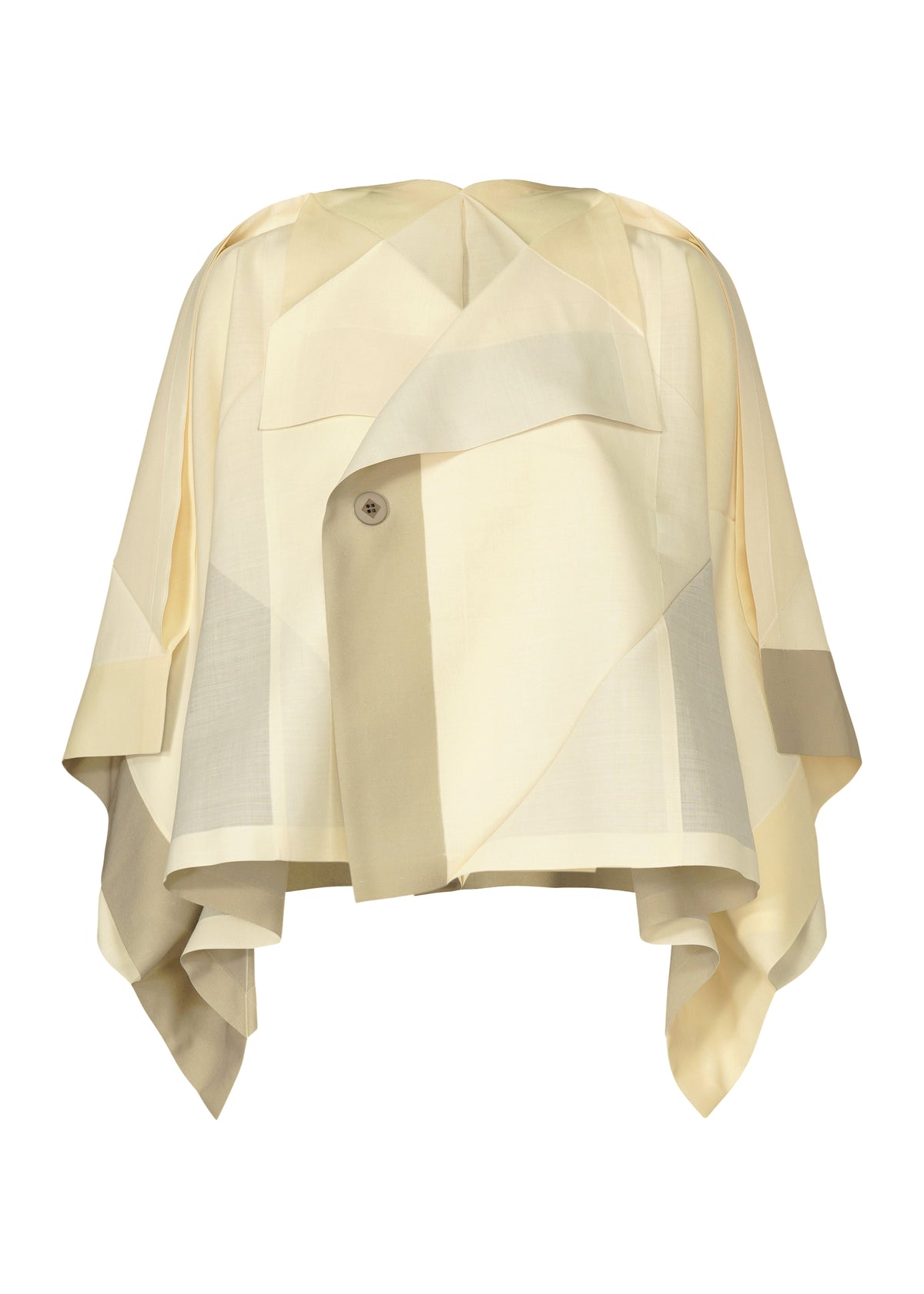 FOLD RAMIE PRINT、ウィメンズ_トップス_カーディガン、ホワイト
