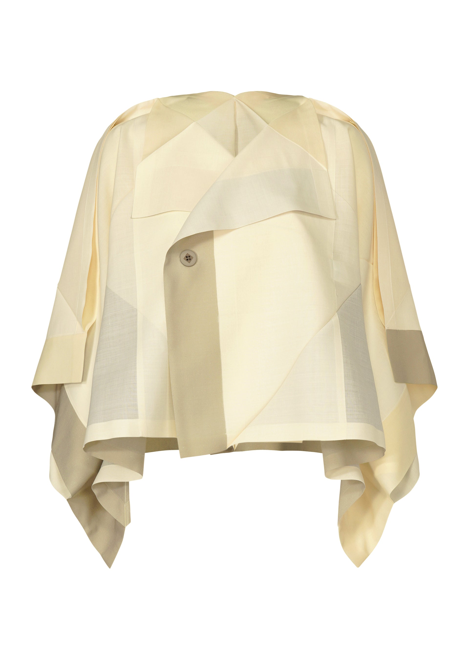 FOLD RAMIE PRINT、ウィメンズ_トップス_カーディガン、ホワイト