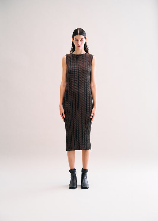 ROPE STRIPE PLEATS、ウィメンズ_ワンピース、着用画像1