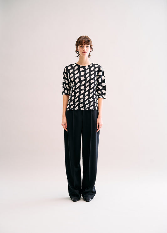 REITERATION PLEATS、ウィメンズ_トップス_トップ、着用画像1